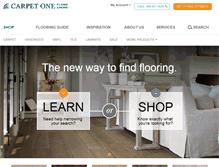Tablet Screenshot of carpetonefloorfarmington.com